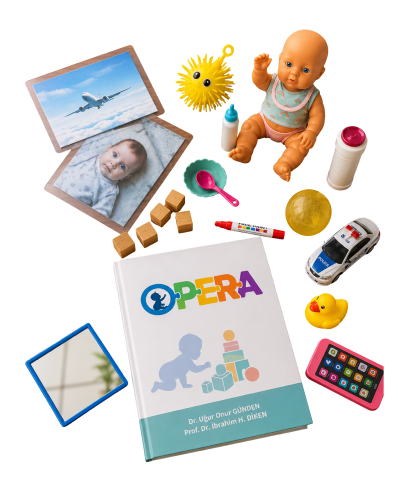 OPERA değerlendirme kitabı, oyuncak seti ve uygulama materyalleri
